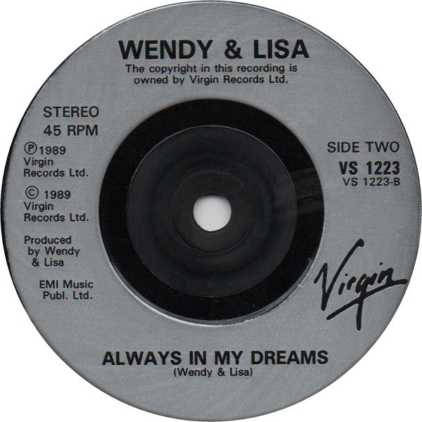 Wendy & Lisa - Waterfall '89 - Used Vinyl Record 7" image 4