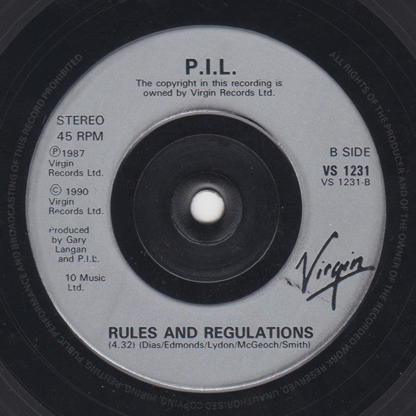 Public Image Limited - Don't Ask Me - Used Vinyl Record 7" image 4