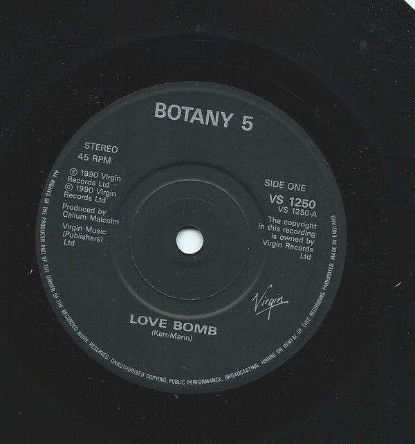 Botany 5 - Love Bomb - Used Vinyl Record 7" image 7