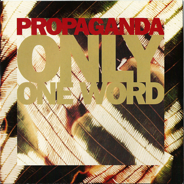 Propaganda - Only One Word - Used Vinyl Record 7" image 1