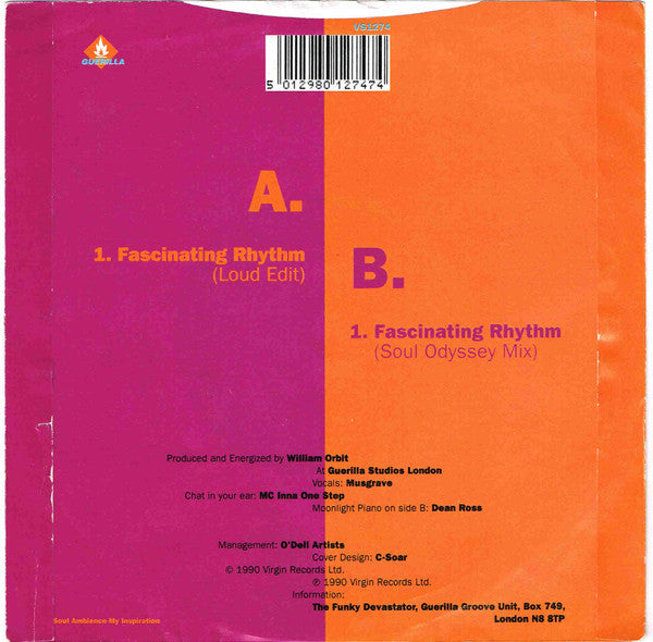 Bassomatic - Fascinating Rhythm - Used Vinyl Record 7" image 2