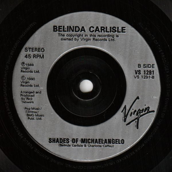 Belinda Carlisle - (We Want) The Same Thing - Used Vinyl Record 7" image 4