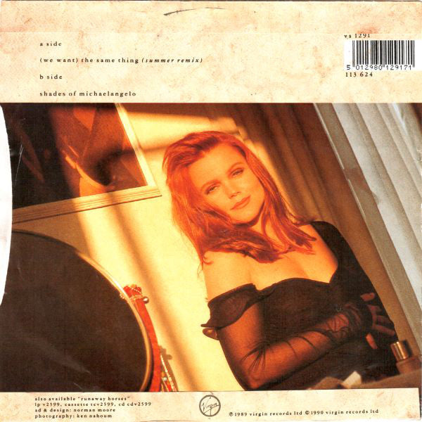 Belinda Carlisle - (We Want) The Same Thing - Used Vinyl Record 7" image 7