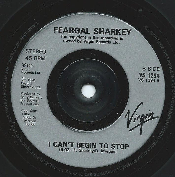 Feargal Sharkey - I've Got News For You - Used Vinyl Record 7" image 4