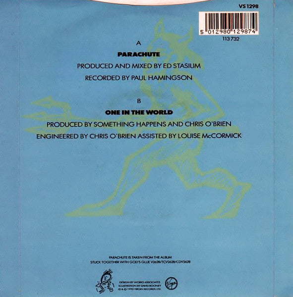 Something Happens - Parachute - Used Vinyl Record 7" image 2