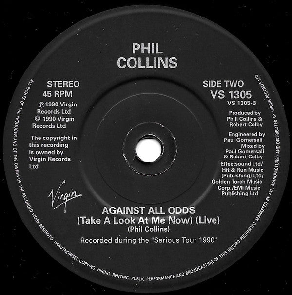 Phil Collins - Do You Remember? - Used Vinyl Record 7" image 4