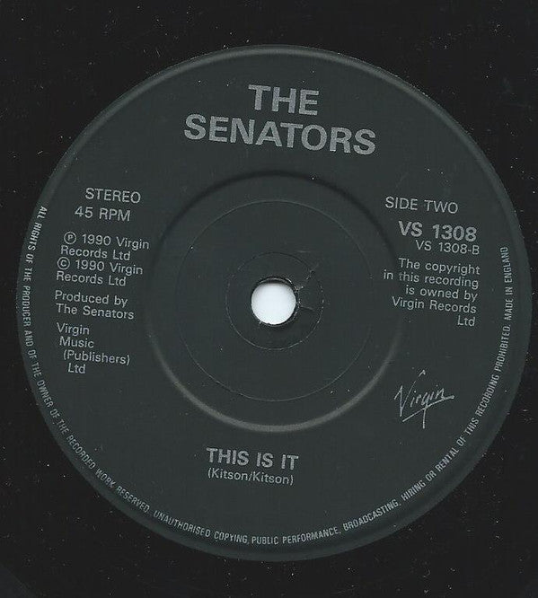 Senators - I'm Always Sorry Now - Used Vinyl Record 7" image 8