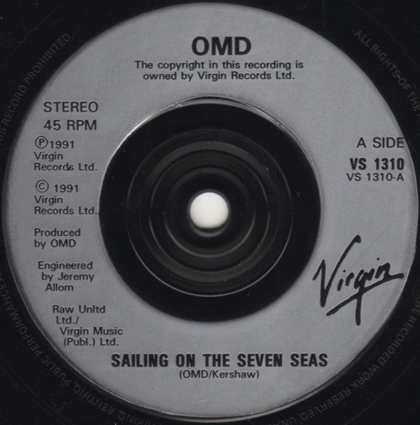 Orchestral Manoeuvre - Sailing On The Seven Seas - Used Vinyl Record image 3