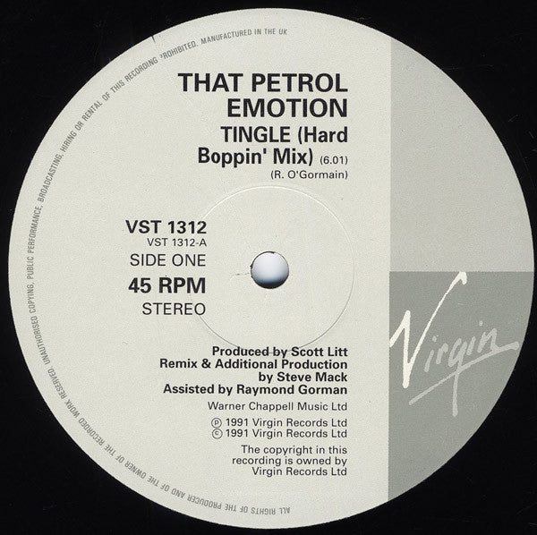That Petrol Emotion - Tingle - Used Vinyl Record 12" image 2