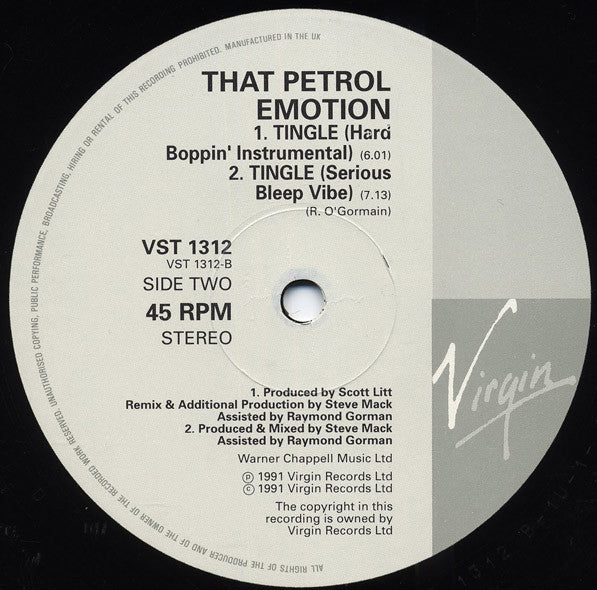 That Petrol Emotion - Tingle - Used Vinyl Record 12" image 4