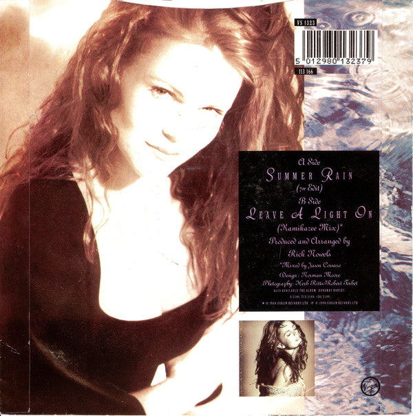 Belinda Carlisle - Summer Rain - Used Vinyl Record 7" image 2