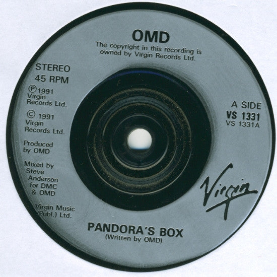 Orchestral Manoeuvre - Pandora's Box - Used Vinyl Record 7" image 3