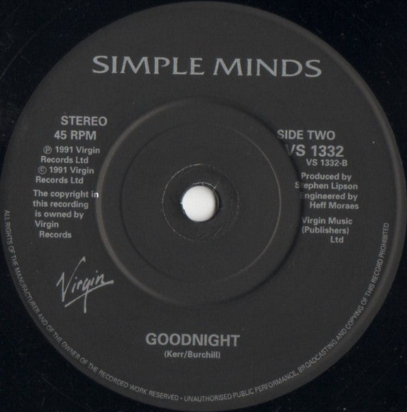Simple Minds - Let There Be Love - Used Vinyl Record 7" image 4