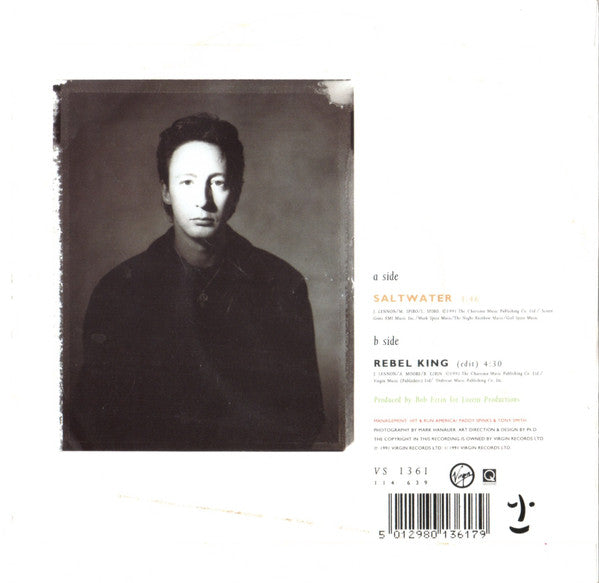 Julian Lennon - Saltwater - Used Vinyl Record 7" image 2