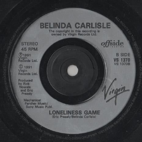 Belinda Carlisle - Live Your Life Be Free - Used Vinyl Record 7" image 4