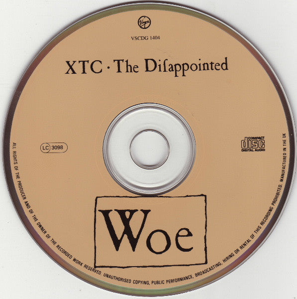 XTC - Disappointed - Used CD image 3
