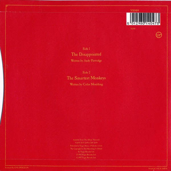 XTC - Disappointed - Used Vinyl Record 7" image 2