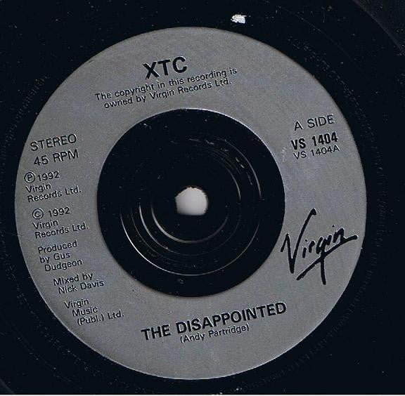 XTC - Disappointed - Used Vinyl Record 7" image 3