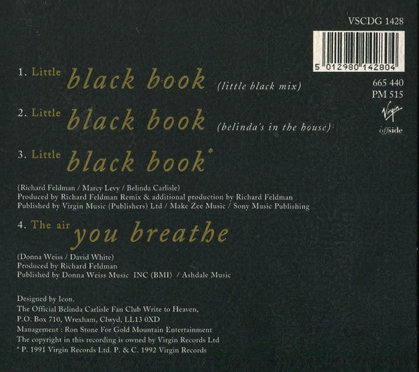 Belinda Carlisle - Little Black Book - Used CD image 7