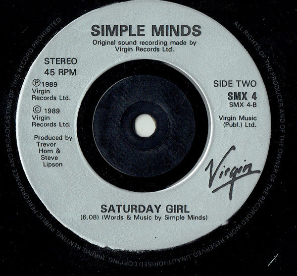 Simple Minds - This Is Your Land - Used Vinyl Record 7" image 4