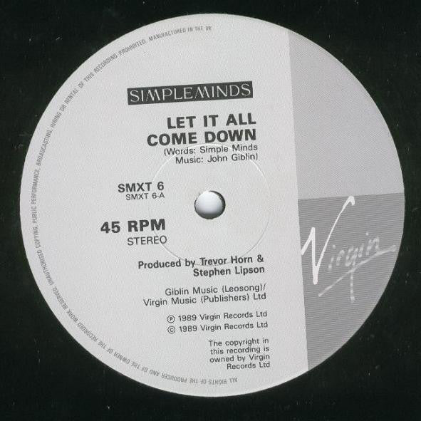 Simple Minds - Amsterdam EP - Used Vinyl Record 12" image 3