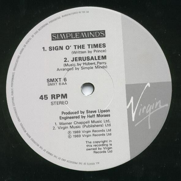 Simple Minds - Amsterdam EP - Used Vinyl Record 12" image 4