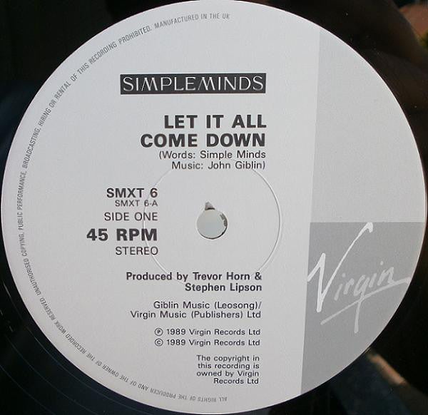 Simple Minds - Amsterdam EP - Used Vinyl Record 12" image 7
