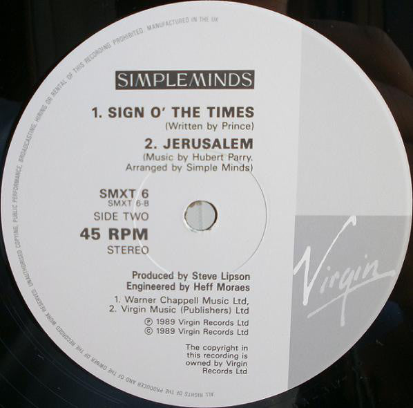 Simple Minds - Amsterdam EP - Used Vinyl Record 12" image 8