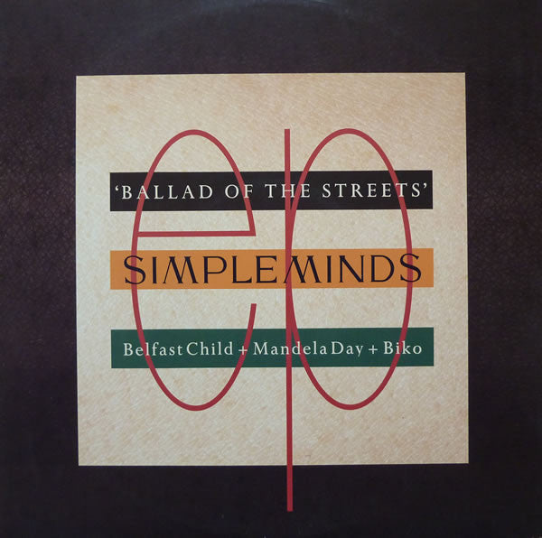 Simple Minds - Ballad Of The Streets - Used Vinyl Record 12" image 1