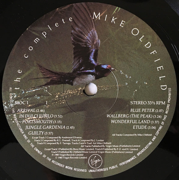 Mike Oldfield - Complete - Used Vinyl Record image 5