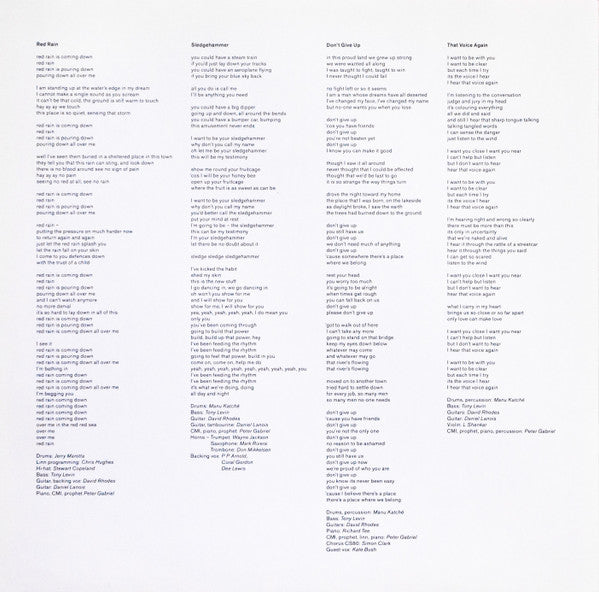 Peter Gabriel - So - Used Vinyl Record image 5