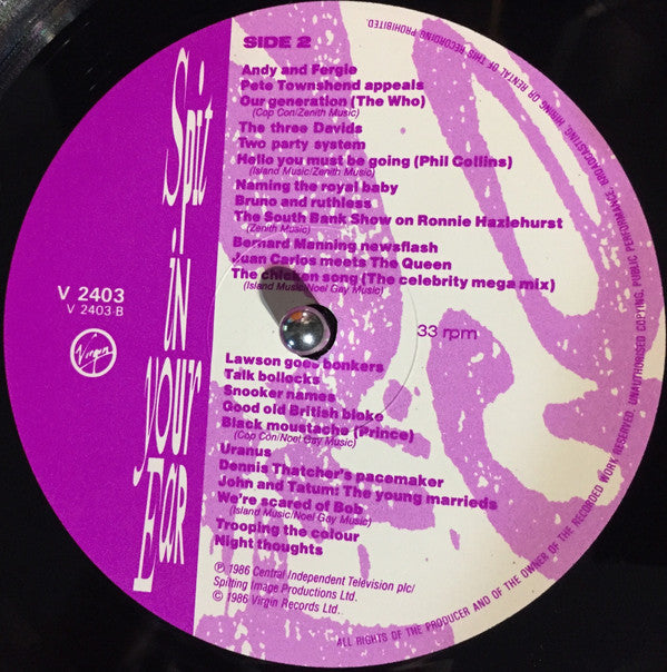 Spitting Image - Spit In Your Ear - Used Vinyl Record image 4