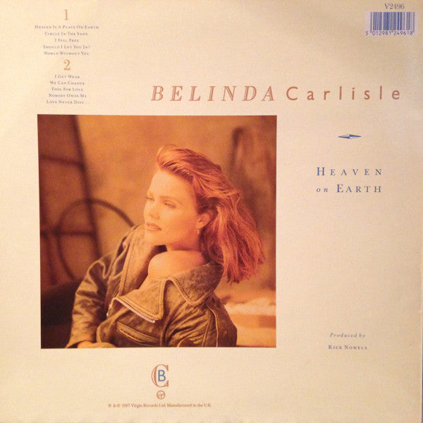 Belinda Carlisle - Heaven On Earth - Used Vinyl Record image 2