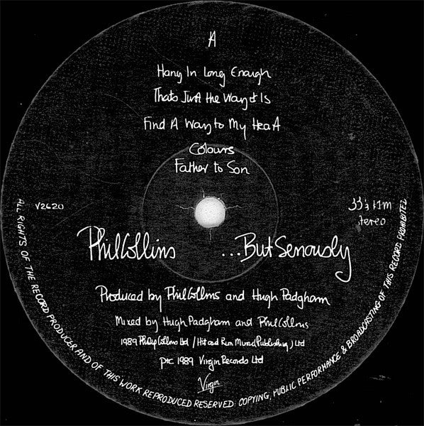 Phil Collins - ...But Seriously - Used Vinyl Record image 3