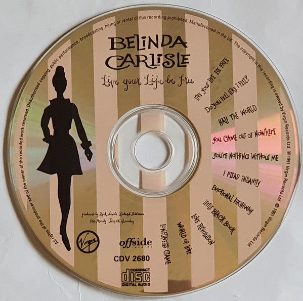 Belinda Carlisle - Live Your Life Be Free - Used CD image 4