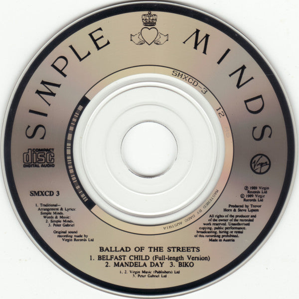 Simple Minds - Ballad Of The Streets - Used CD image 3