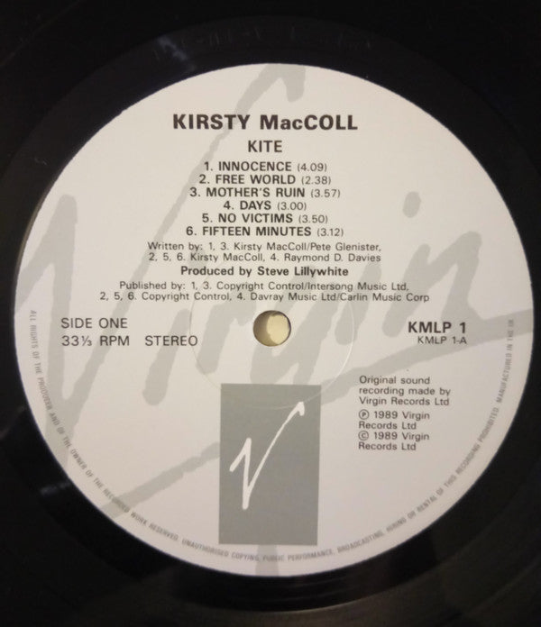 Kirsty MacColl - Kite - Used Vinyl Record image 3