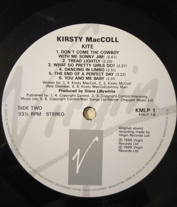 Kirsty MacColl - Kite - Used Vinyl Record image 4