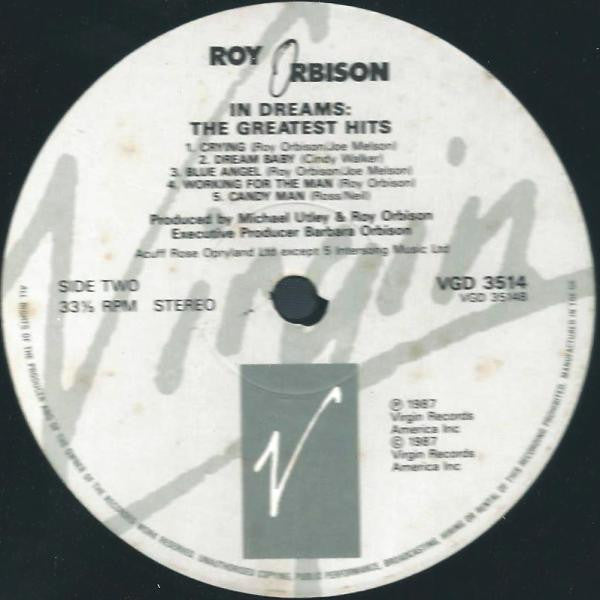 Roy Orbison - In Dreams: The Greatest Hits - Used Vinyl Record image 3