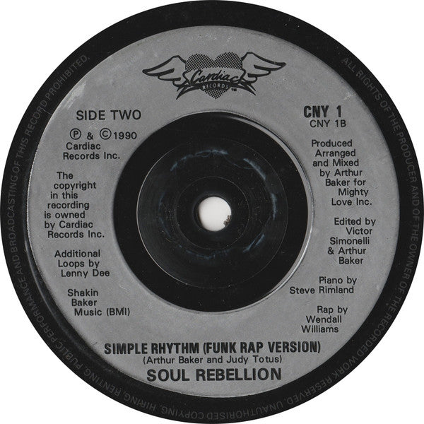 Soul Rebellion - Simple Rhythm - Used Vinyl Record 7" image 4