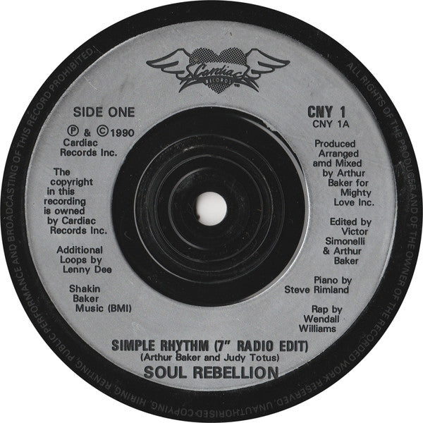 Soul Rebellion - Simple Rhythm - Used Vinyl Record 7" image 7