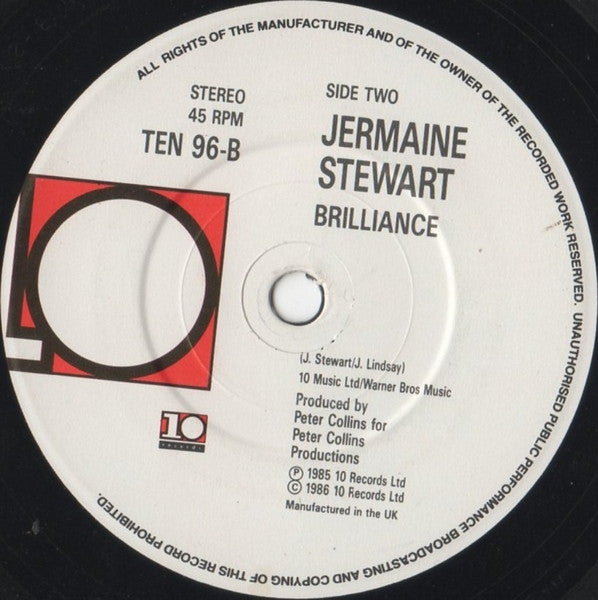 Jermaine Stewart - We Don't Have To... - Used Vinyl Record 7" image 4