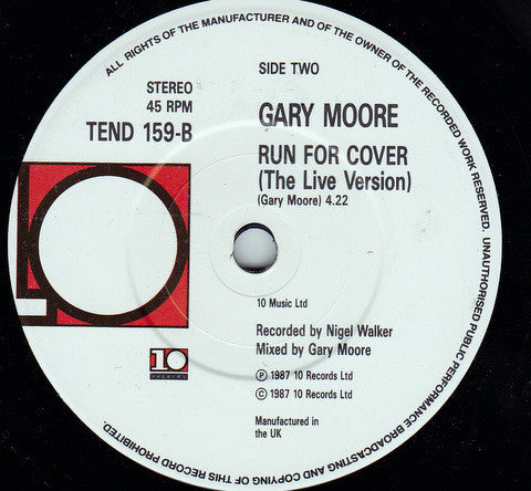 Gary Moore - Wild Frontier - Used Vinyl Record 7" image 5