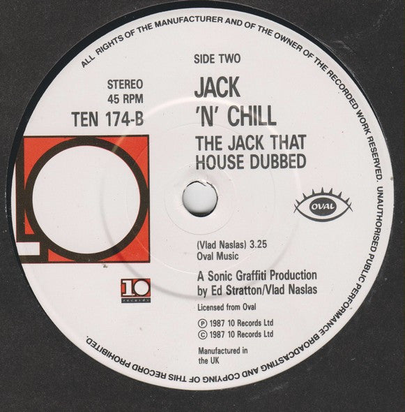 Jack 'N' Chill - Jack That House Built - Used Vinyl Record 7" image 4