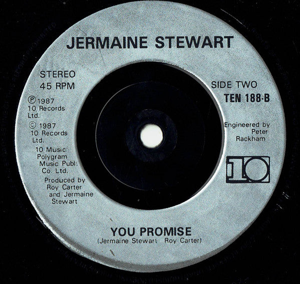 Jermaine Stewart - Say It Again - Used Vinyl Record 7" image 4