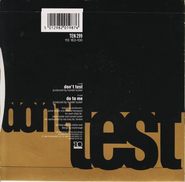Junior Tucker - Don't Test - Used Vinyl Record 7" image 6