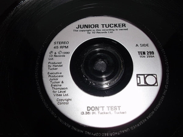 Junior Tucker - Don't Test - Used Vinyl Record 7" image 7