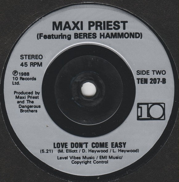 Maxi Priest - How Can We Ease The Pain? - Used Vinyl Record 7" image 4