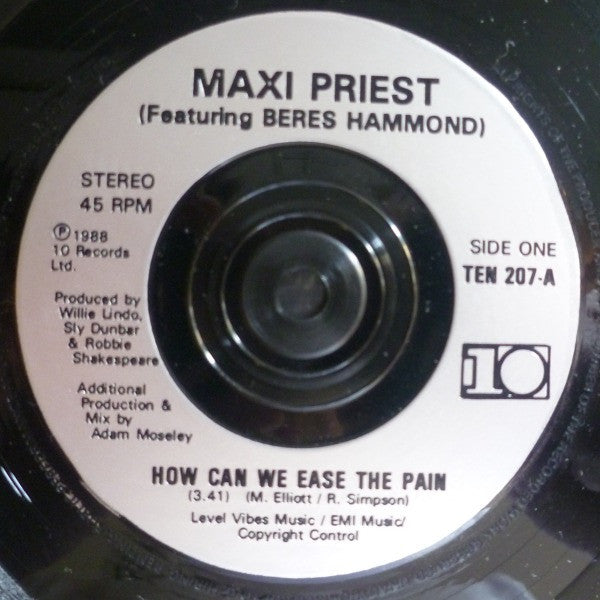 Maxi Priest - How Can We Ease The Pain? - Used Vinyl Record 7" image 7