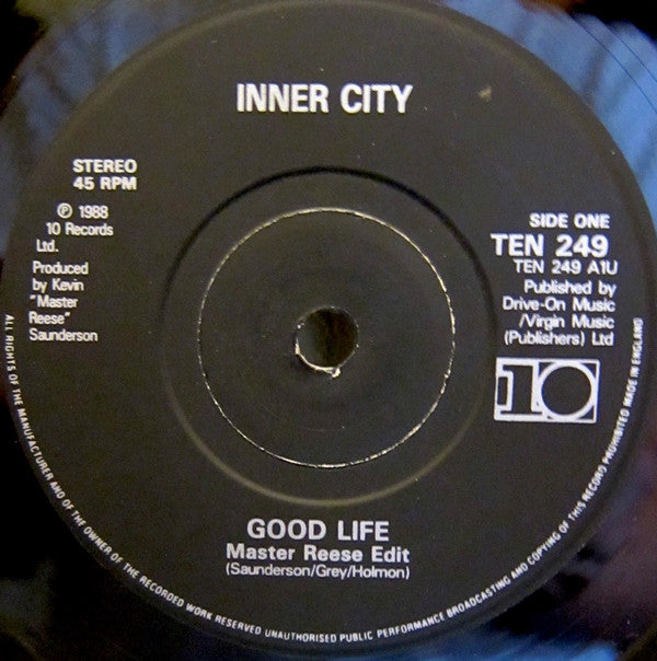 Inner City - Good Life - Used Vinyl Record 7" image 7